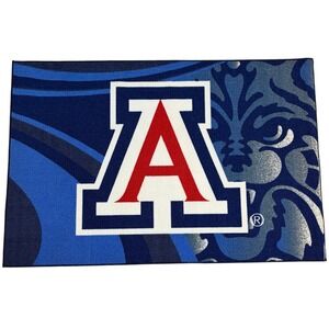 Northwest NCAA Arizona Wildcats Tufted Rug 39x59 Blue Fan Decor Mat